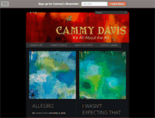 Tablet Screenshot of cammydavis.com